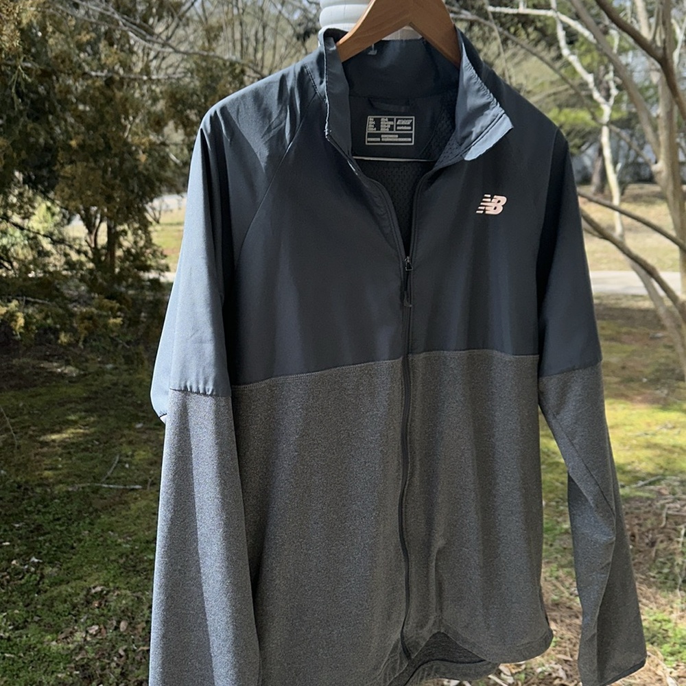 New Balance Men's Two-Tone Gray Performance Jacket